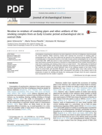 Nicotine in Residues of Smoking Pipes and Other Artifacts of The Smoking Complex From An Early Ceramic Period Archaeological Site in Central Chile