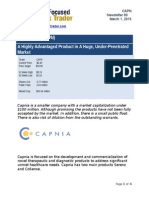 Capnia, Inc. (CAPN) A Highly Advantaged Product in A Huge, Under-Penetrated Market