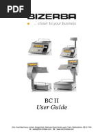 Bizerba BCII User Guide DSL Food Machinery PDF