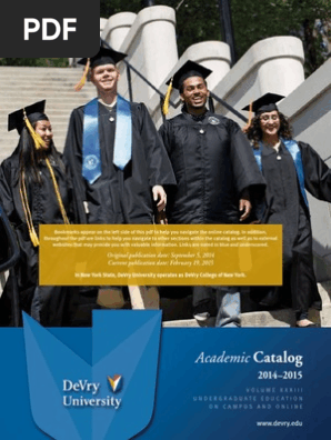 Academic Catalog: Original Publication Date: September 5, 2014 Current  Publication Date: February 19, 2015 | PDF | Academic Term | Educational  Technology