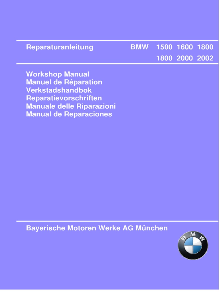 Manual de Reparación BMW 2002 | PDF