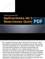 Aplicaciones de Las Reacciones Químicas