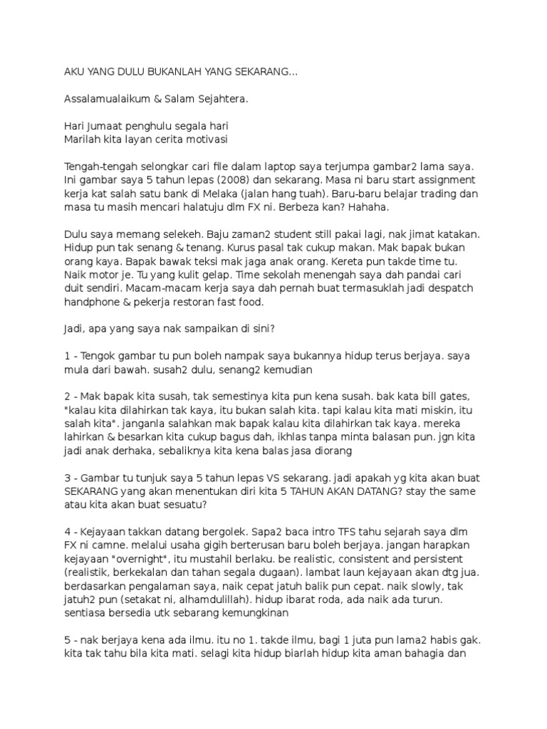 Aku Yang Dulu Bukanlah Yang Sekarang Pdf