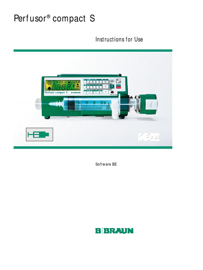 B.braun Perfusor Compact S - User Manual | Batería (Electricidad