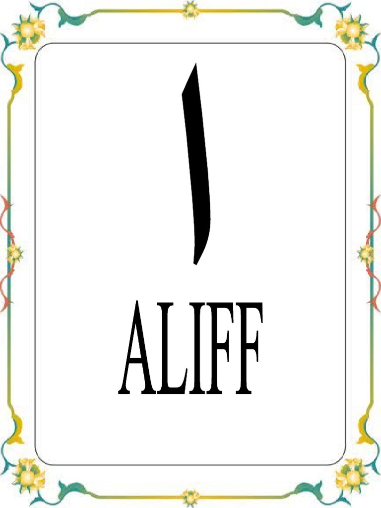 Gambar Huruf Jawi Alif dan Bacaan | PDF