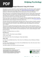 Download Psychological Research Using APA Format by Helping Psychology SN25759035 doc pdf