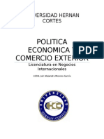 Politica Economica y Comercio Exterior