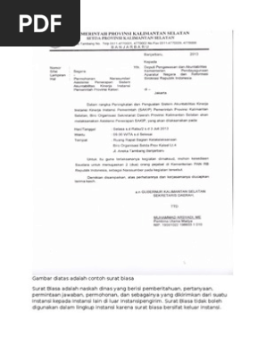 Gambar Diatas Adalah Contoh Surat Biasadocx