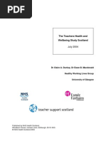 Download The Teachers Health and Wellbeing Study Scotland by teachersupport SN25759574 doc pdf