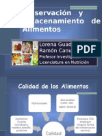 Conservación de Alimentos