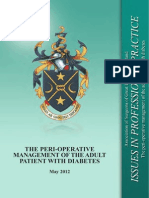 The Peri-operative Management of the Adult Patient With Diabetes