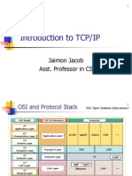 Introduction To TCP/IP: Jaimon Jacob Asst. Professor in CS