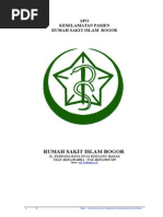 Download 132188769 Pedoman Dan Kebijakan Keselamatan Pasien Rumah Sakit Islam Bogor by Aviolist Augustavania SN257604919 doc pdf