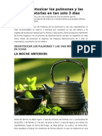 Como Desintoxicar Los Pulmones y Las Vías Respiratorias en Tan Solo 3 Días