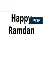 Happy Ramdan