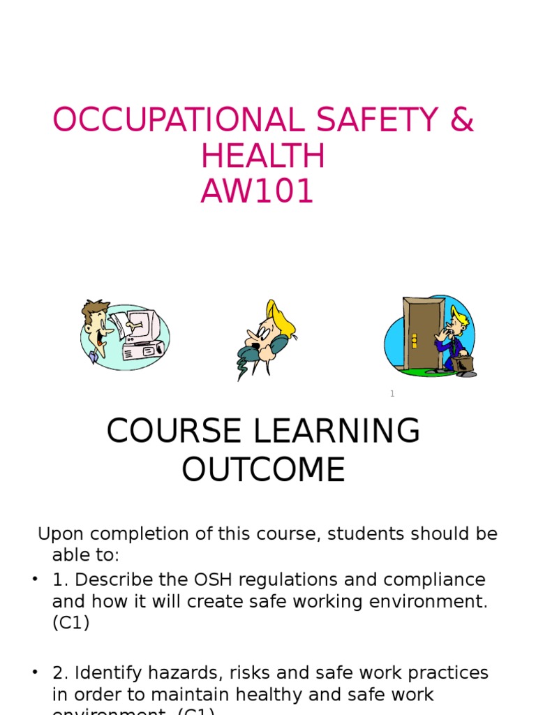 (Chapter1) Introduction To Occupational Safety and Health PDF