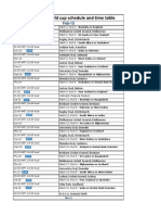 Icc Cricket World Cup 2015 Schedule With Time