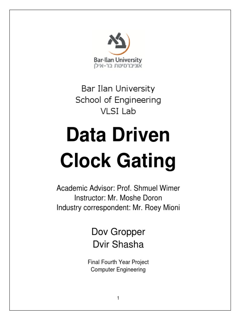 Data-Driven Clock Gating in VLSI Design | PDF | Field Programmable Gate ...