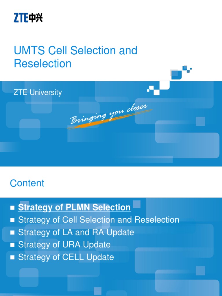 WO - NA02 - E1 - 1 UMTS Cell Selection and Reselection-54 | PDF ...