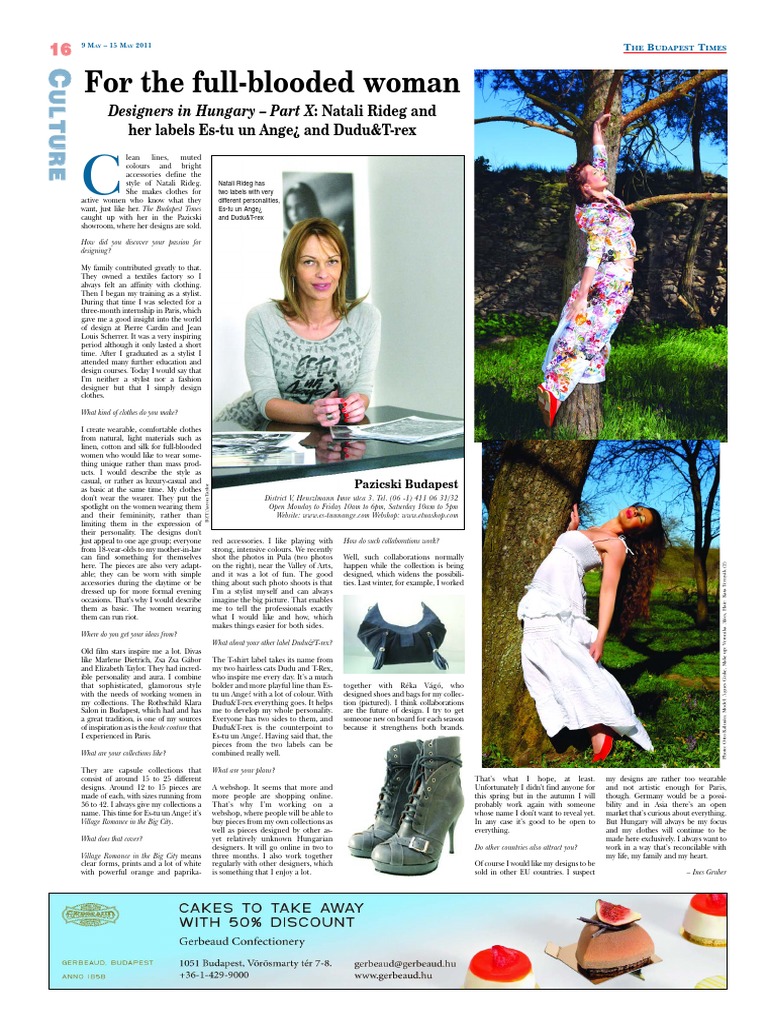 Natali Rideg: Fashion for Active Women | PDF | Consumer Goods | Clothing