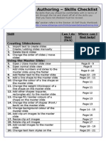 Section16-Presentation Authoring Skills Checklist