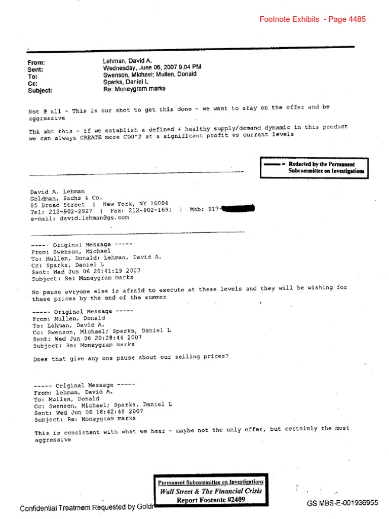 Fn2409 2706 Footnotes Levin Coburn Report Collateralized Debt - fn2409 2706 footnotes levin coburn report collateralized debt obligation 61 views
