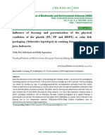 Influence of Freezing and Pasteurization of The Physical Condition of The Plastik (PE, PP and HDPE) As Selar Fish Packaging (Selaroides Leptolepis) in Sendang Biru, Malang, East Java. Indonesia