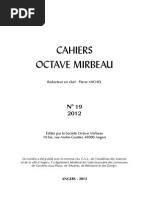 Cahiers Octave Mirbeau, N° 19