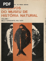 arquivo do museu de historia natural da UFMG - Volume I