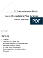 Lecture 17 - Eulerian-Granular Model Applied Computational Fluid Dynamics