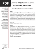 A audiência potente e as novas relações do jornalismo