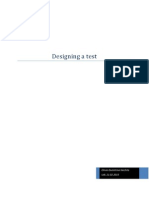 Designing A Test (Revised Version)