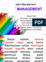 Cost Management Project Presentasi