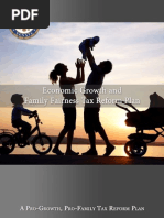 A Pro-Growth, Pro-Family Tax Reform Plan