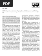 Oil-Water Separation in Liquid-Liquid Hydrocyclones (LLHC)