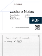 Lecture Notes: Course Number: Instructor: Lecture Number