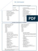 Amity MBA - Media Management Course Structure