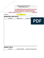 Mcmaster-Carr Parts: Project Components Order Form MAE 3780 Mechatronics