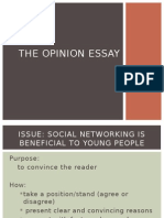 The Opinion Essay