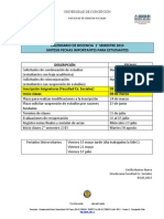 Fechas Importantes 1-2015 Para Estudiantes