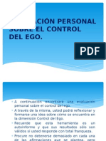 Evaluación Personal Sobre El Control Del Ego