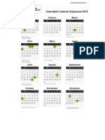 Calendario Laboral Guipuzkoa 2015
