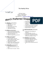 March Preferred Shopper Savings