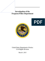 Department of Justice Investigation of Ferguson Police Department