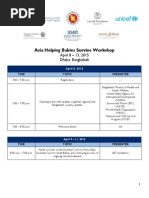 Download Agenda - Asia Helping Babies Survive Workshop by Maternal and Child Survival Program MCSP SN257676565 doc pdf
