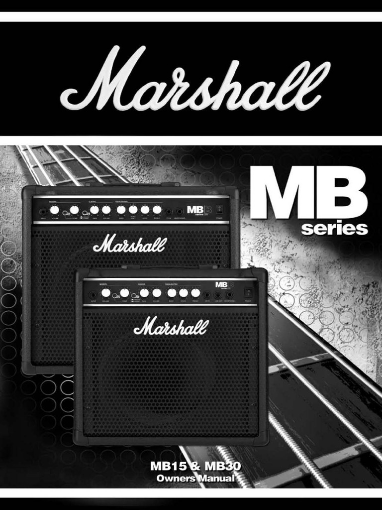 Marshall MB15-30 Owners Manual | PDF