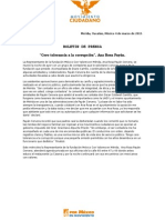 "Cero Tolerancia A La Corrupción", Ana Rosa Payán