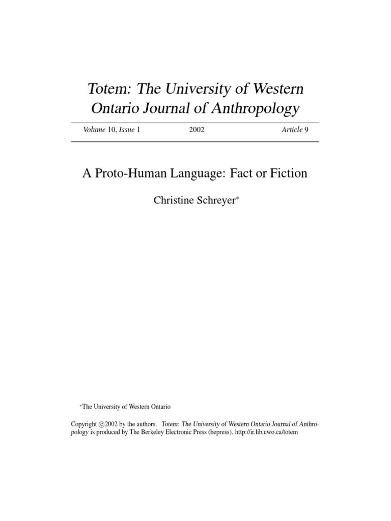 Proto Human Language | PDF | Linguistics | Symbols