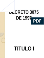 Decreto 3075 de 1997