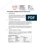 NovaNam Corrective Action Plan to Meet IFC Standards